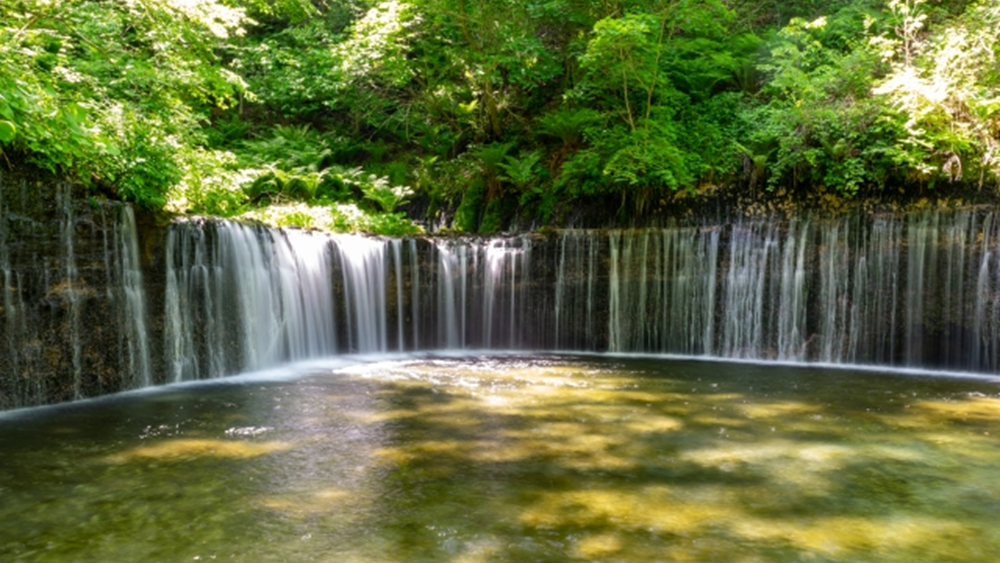 軽井沢　白糸の滝