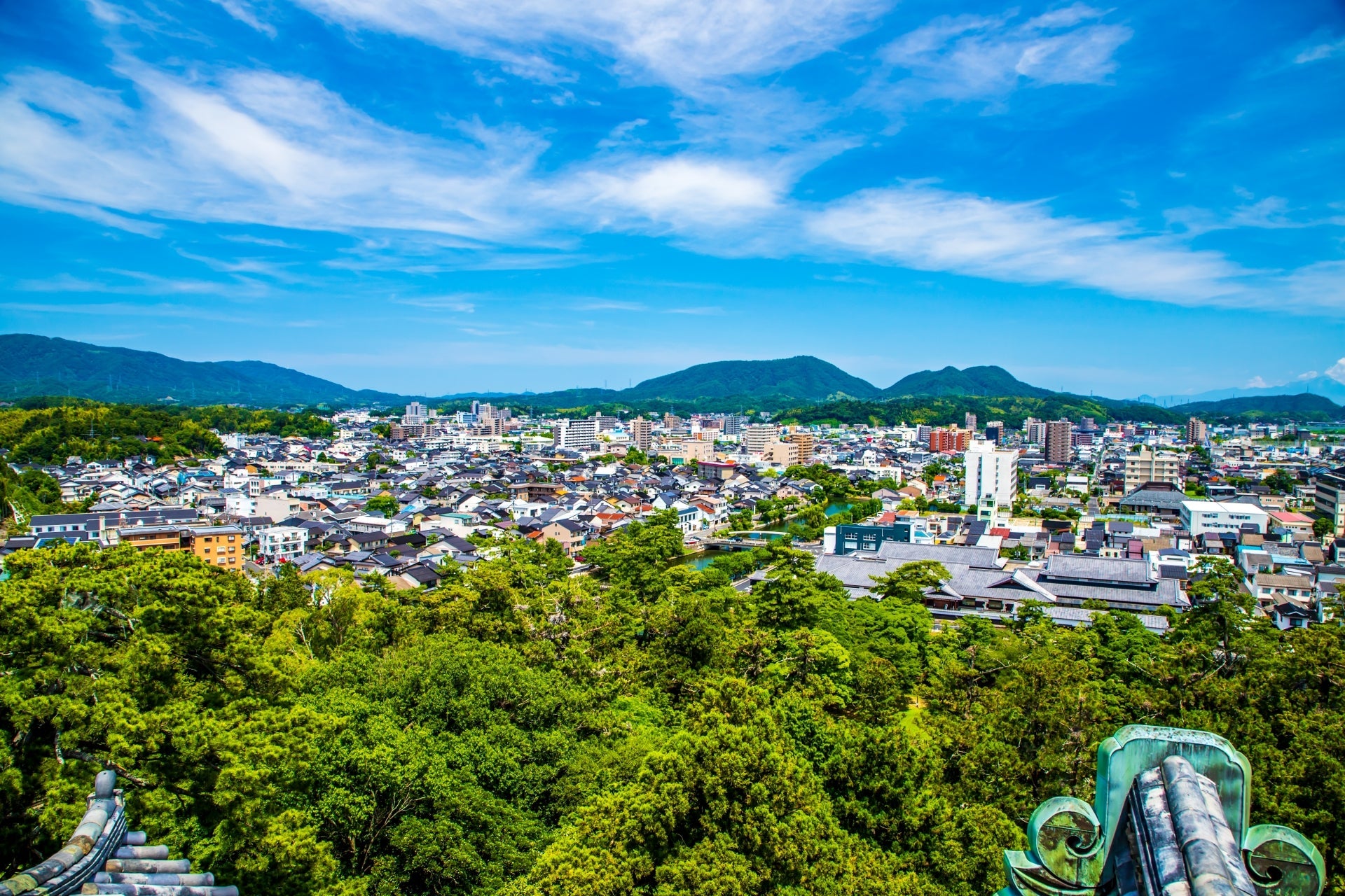 松江城からの眺め